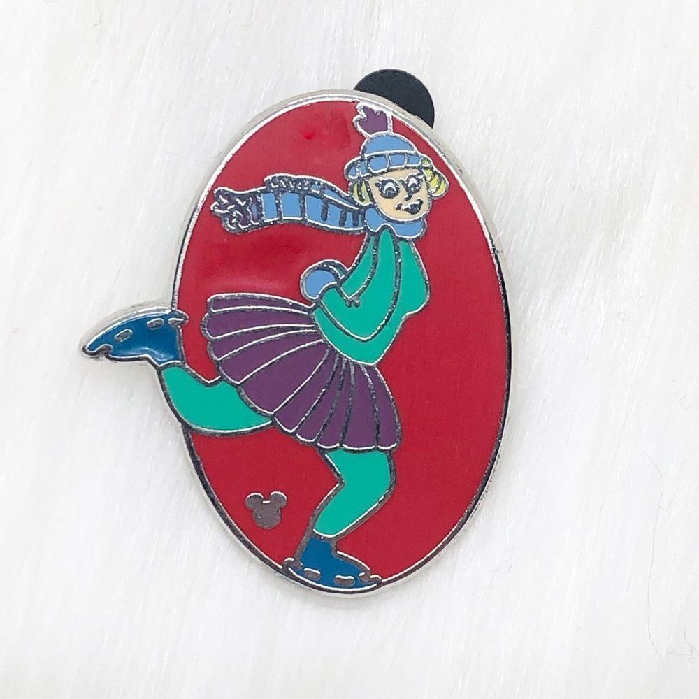🔮 5/$25 Disney Mickey's Toontown Pinwheels Skater‎ Pin